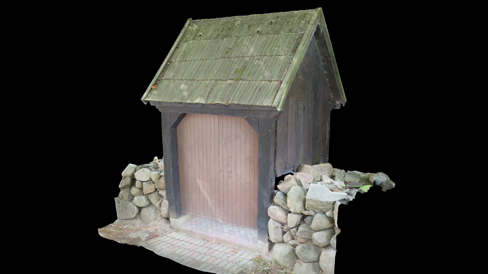 Ilustracja 34. Bramka Bielkowska – Render modelu cyfrowego – widok od strony drogi.